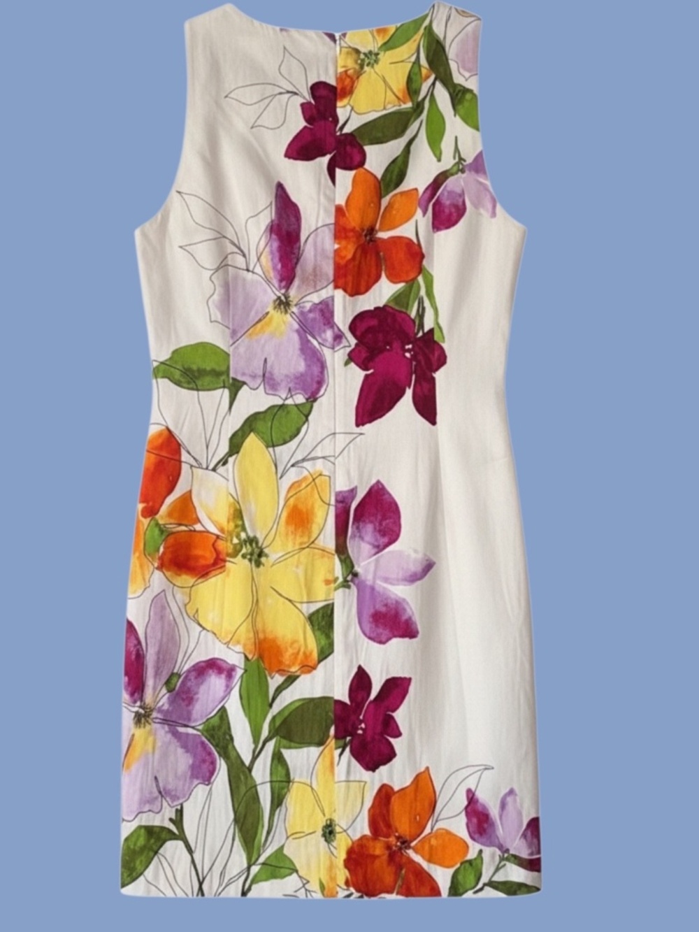 London Times "Miranda" Sleeveless Shift Sundress Floral Size 14 NWT - Picture 4 of 15